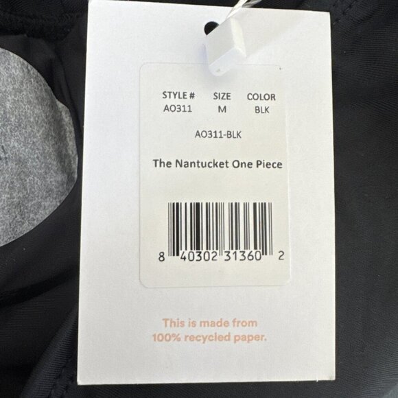 Andie Nantucket Women's M 1 Piece Swimsuit A0171 NWT One Shoulder 9540 - Picture 11 of 15